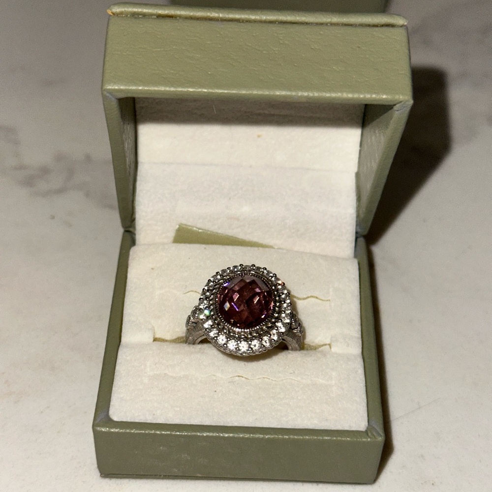 Judith Ripka Pink Quartz Ring